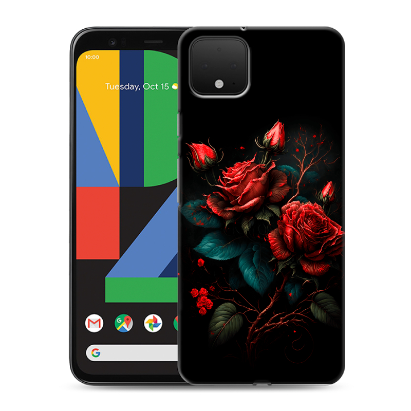 Силиконовый чехол на Google Pixel 4 XL с принтом Розы красные Силиконовый чехол на Google Pixel 4 XL с принтом Розы красные