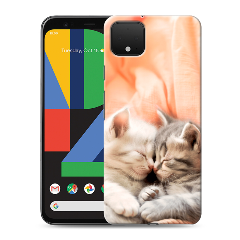 Силиконовый чехол на Google Pixel 4 XL с принтом Котята Силиконовый чехол на Google Pixel 4 XL с принтом Котята