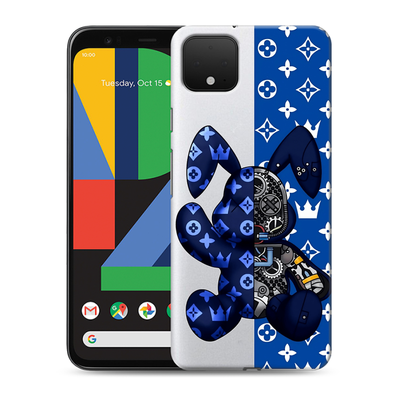 Силиконовый чехол на Google Pixel 4 XL с принтом Луи робот Силиконовый чехол на Google Pixel 4 XL с принтом Луи робот