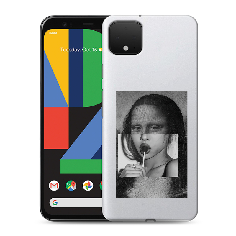 Силиконовый чехол на Google Pixel 4 XL с принтом Мона Лиза Силиконовый чехол на Google Pixel 4 XL с принтом Мона Лиза