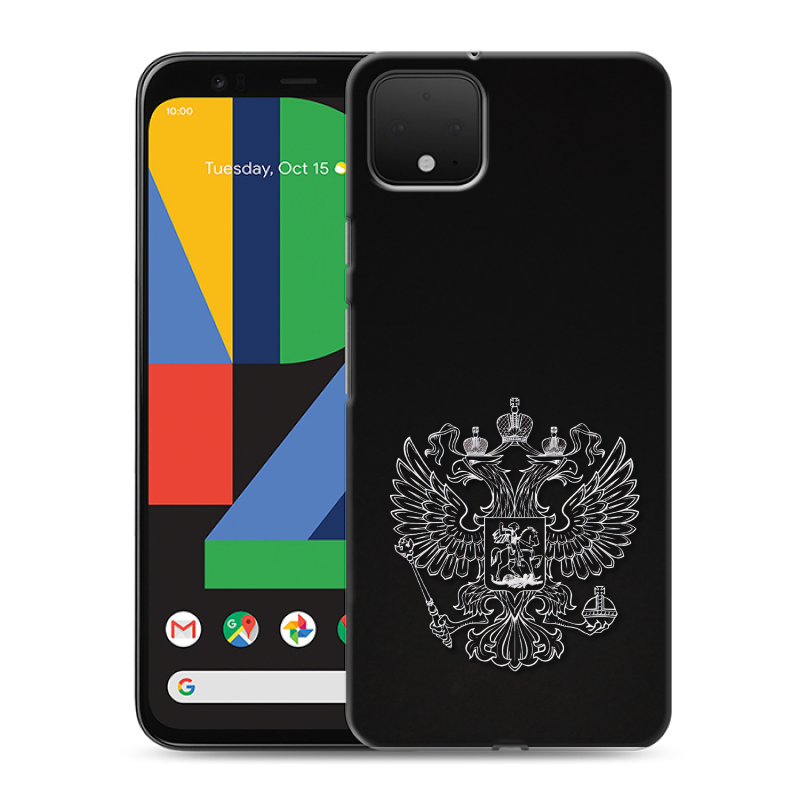 Пластиковый чехол на Google Pixel 4 XL с принтом Герб России Пластиковый чехол на Google Pixel 4 XL с принтом Герб России