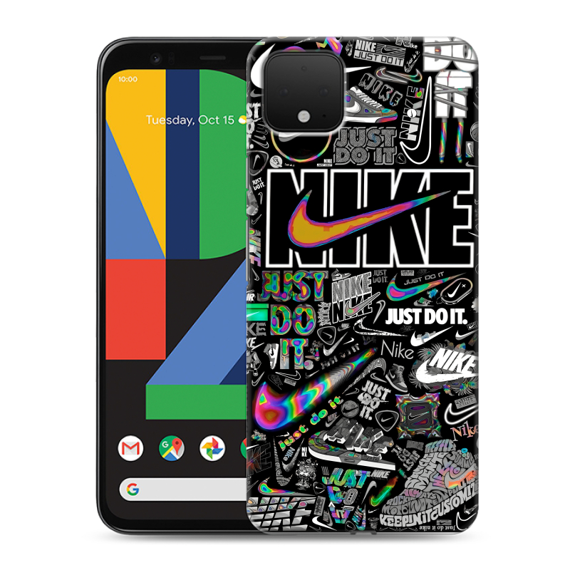 Силиконовый чехол на Google Pixel 4 XL с принтом Найк Силиконовый чехол на Google Pixel 4 XL с принтом Найк