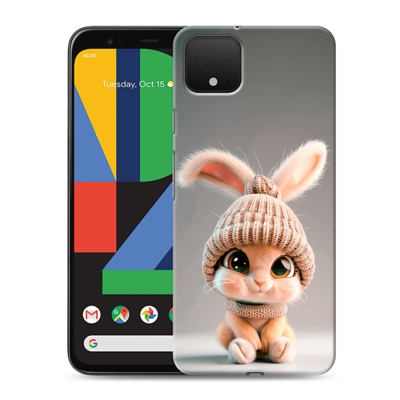 Пластиковый чехол на Google Pixel 4 XL с принтом Кролик Пластиковый чехол на Google Pixel 4 XL с принтом Кролик