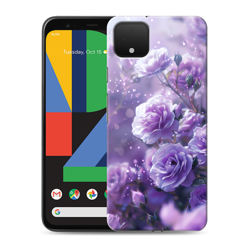 Пластиковый чехол на Google Pixel 4 XL с принтом Розы цветы Пластиковый чехол на Google Pixel 4 XL с принтом Розы цветы