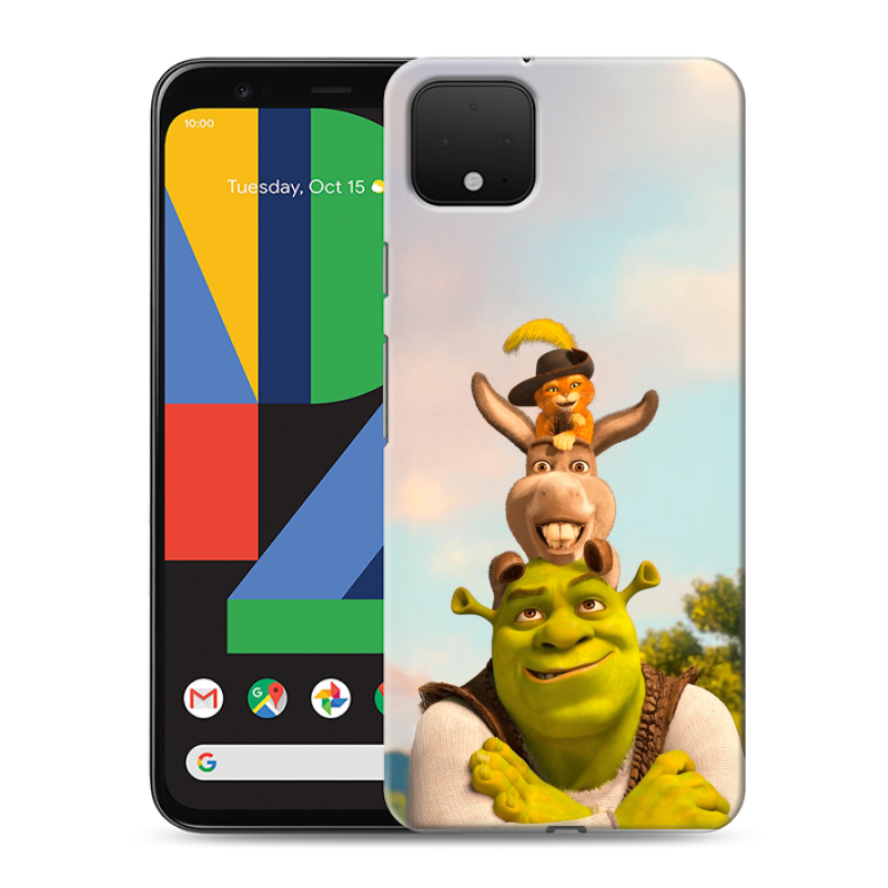 Силиконовый чехол на Google Pixel 4 XL с принтом Шрек Shrek Силиконовый чехол на Google Pixel 4 XL с принтом Шрек Shrek