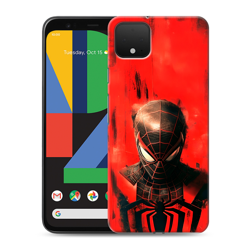 Силиконовый чехол на Google Pixel 4 XL с принтом человек паук spiderman Силиконовый чехол на Google Pixel 4 XL с принтом человек паук spiderman
