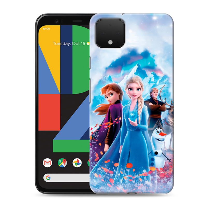 Пластиковый чехол на Google Pixel 4 XL с принтом Холодное сердце Frozen Пластиковый чехол на Google Pixel 4 XL с принтом Холодное сердце Frozen