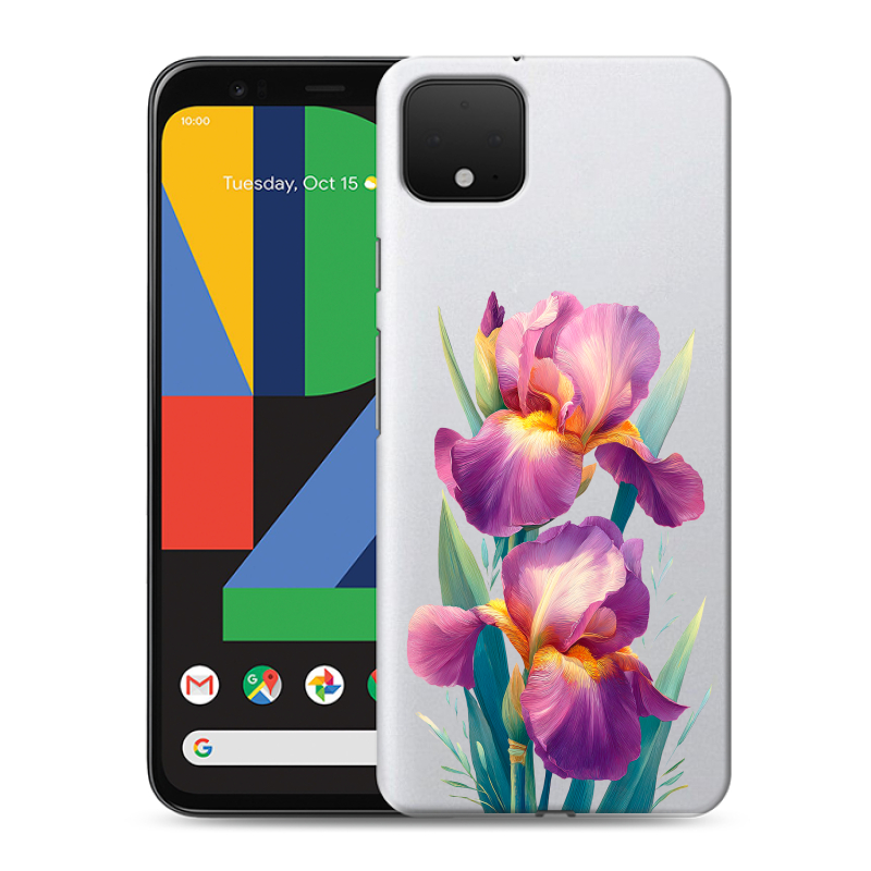 Пластиковый чехол на Google Pixel 4 XL с принтом Цветы орхидеи Пластиковый чехол на Google Pixel 4 XL с принтом Цветы орхидеи