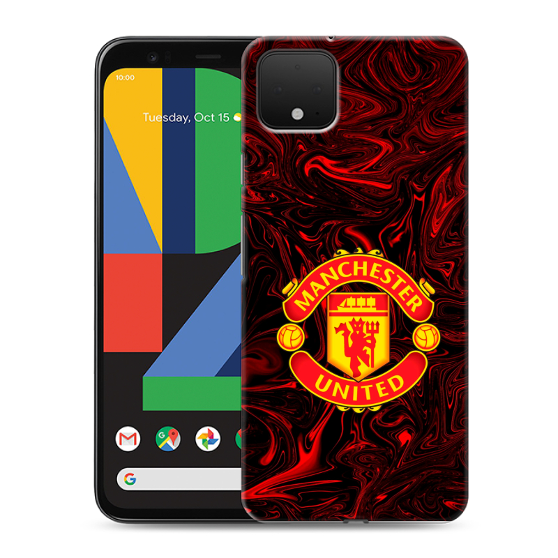 Силиконовый чехол на Google Pixel 4 XL с принтом Manchester United Силиконовый чехол на Google Pixel 4 XL с принтом Manchester United