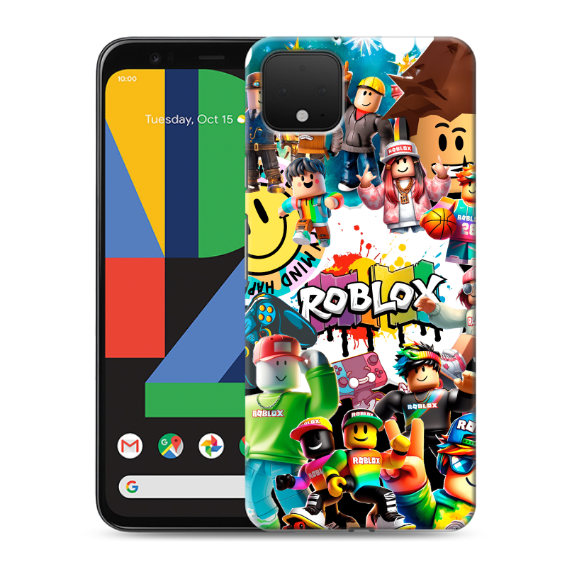 Пластиковый чехол на Google Pixel 4 XL с принтом Roblox Роблокс Пластиковый чехол на Google Pixel 4 XL с принтом Roblox Роблокс