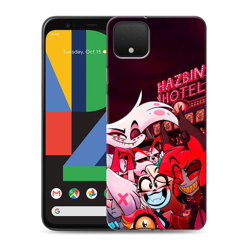 Силиконовый чехол на Google Pixel 4 XL с принтом Hazbin Hotel Отель Хазбин Силиконовый чехол на Google Pixel 4 XL с принтом Hazbin Hotel Отель Хазбин