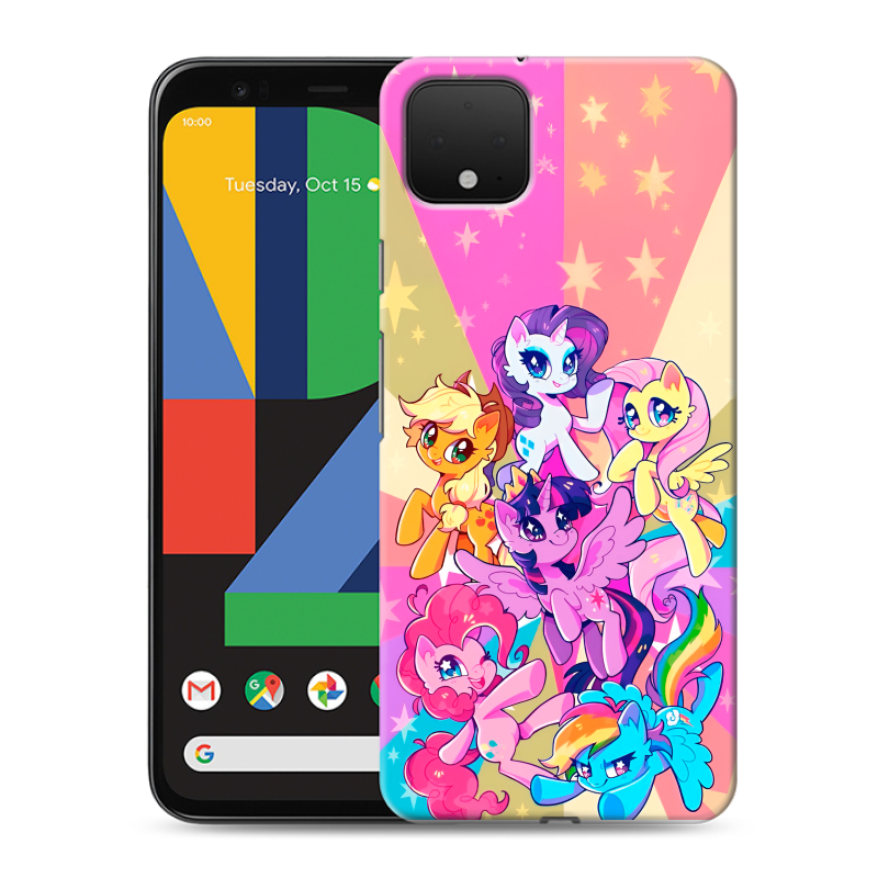 Пластиковый чехол на Google Pixel 4 XL с принтом My little pony Дружба чудо Пластиковый чехол на Google Pixel 4 XL с принтом My little pony Дружба чудо