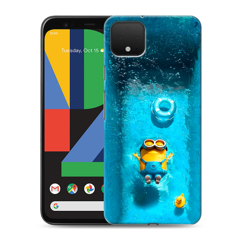 Пластиковый чехол на Google Pixel 4 XL с принтом Миньоны Пластиковый чехол на Google Pixel 4 XL с принтом Миньоны