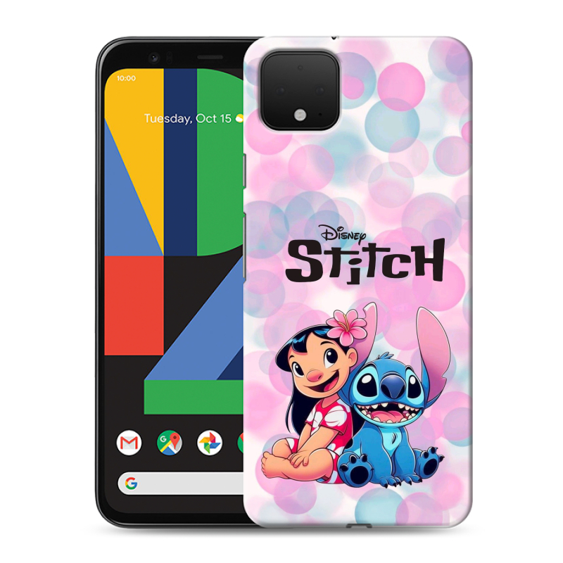 Силиконовый чехол на Google Pixel 4 XL с принтом Лило и Стич Силиконовый чехол на Google Pixel 4 XL с принтом Лило и Стич
