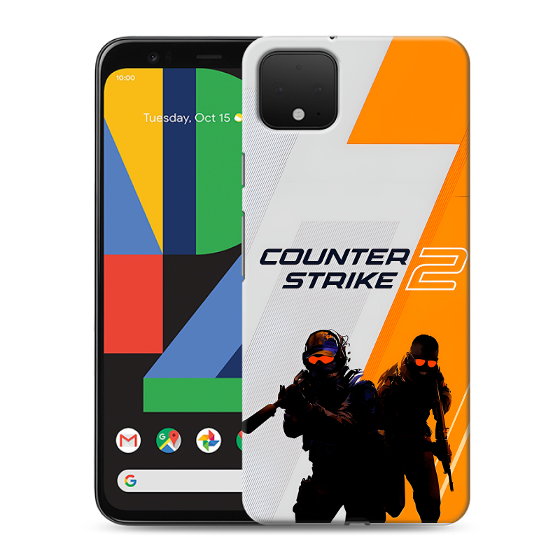 Силиконовый чехол на Google Pixel 4 XL с принтом Counter Strike Силиконовый чехол на Google Pixel 4 XL с принтом Counter Strike