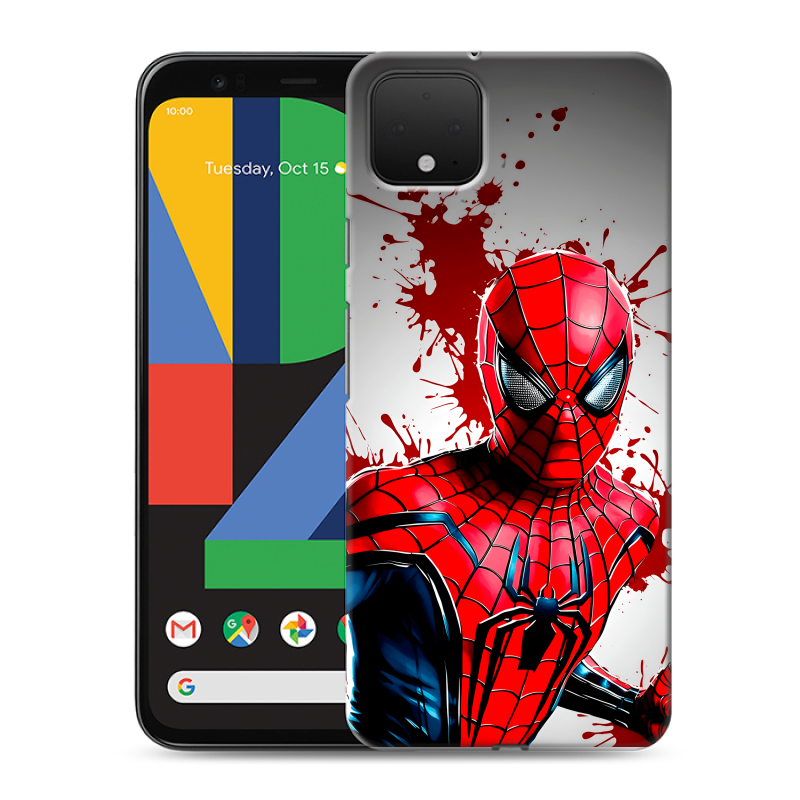 Пластиковый чехол на Google Pixel 4 XL с принтом Spiderman Человек паук Пластиковый чехол на Google Pixel 4 XL с принтом Spiderman Человек паук