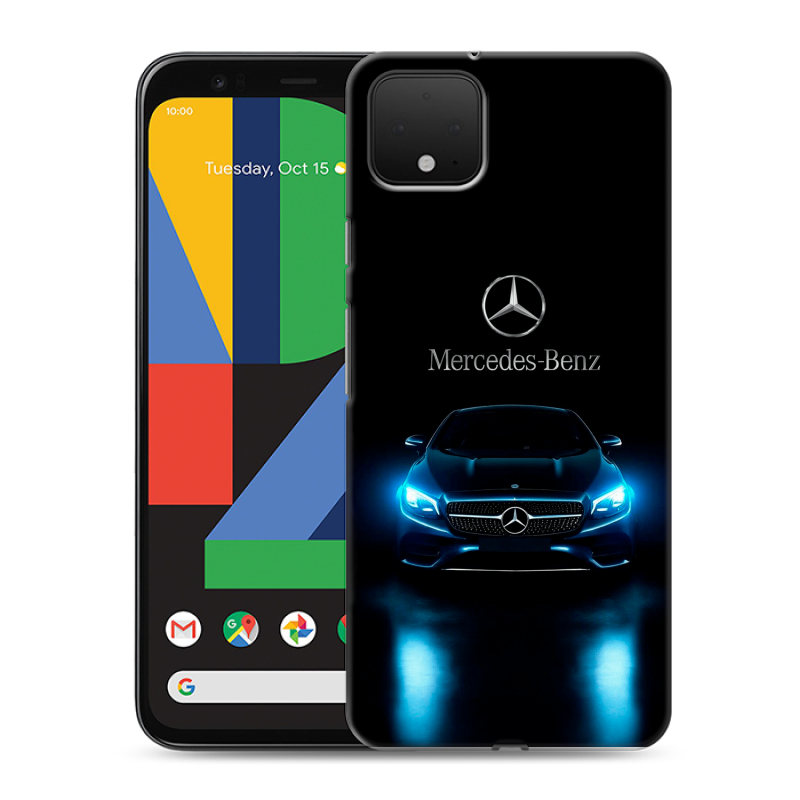 Силиконовый чехол на Google Pixel 4 XL с принтом Mercedes Мерседес Силиконовый чехол на Google Pixel 4 XL с принтом Mercedes Мерседес