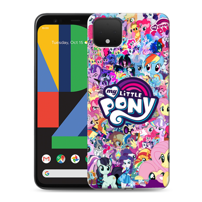 Пластиковый чехол на Google Pixel 4 XL с принтом My little pony Дружба чудо Пластиковый чехол на Google Pixel 4 XL с принтом My little pony Дружба чудо