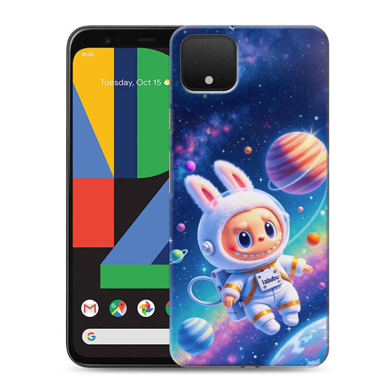 Силиконовый чехол на Google Pixel 4 XL с принтом Labubu Лабубу Силиконовый чехол на Google Pixel 4 XL с принтом Labubu Лабубу