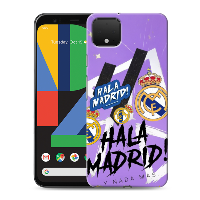 Силиконовый чехол на Google Pixel 4 XL с принтом Real Madrid Реал Мадрид Силиконовый чехол на Google Pixel 4 XL с принтом Real Madrid Реал Мадрид