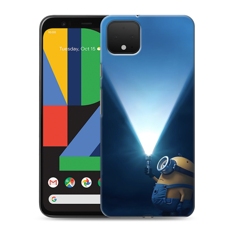 Пластиковый чехол на Google Pixel 4 XL с принтом Миньоны Пластиковый чехол на Google Pixel 4 XL с принтом Миньоны