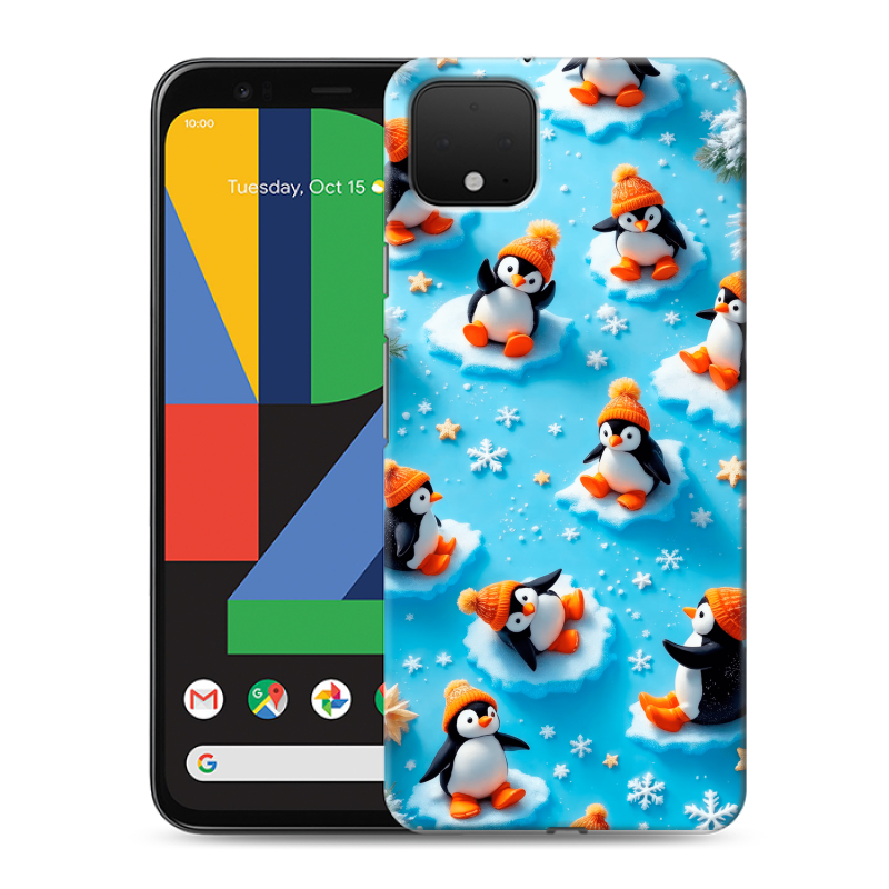 Пластиковый чехол на Google Pixel 4 XL с принтом Новый год Пластиковый чехол на Google Pixel 4 XL с принтом Новый год