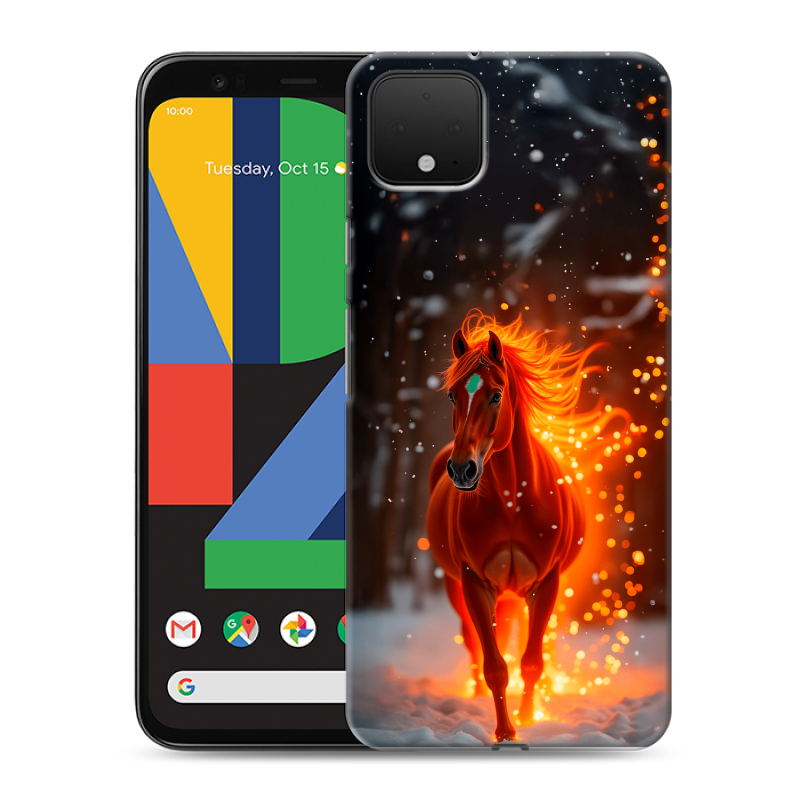 Пластиковый чехол на Google Pixel 4 XL с принтом Новый год Пластиковый чехол на Google Pixel 4 XL с принтом Новый год