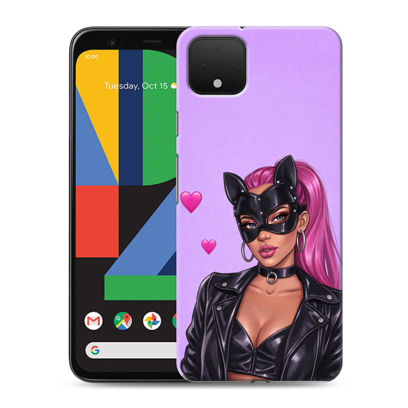 Пластиковый чехол на Google Pixel 4 XL с принтом женский Пластиковый чехол на Google Pixel 4 XL с принтом женский