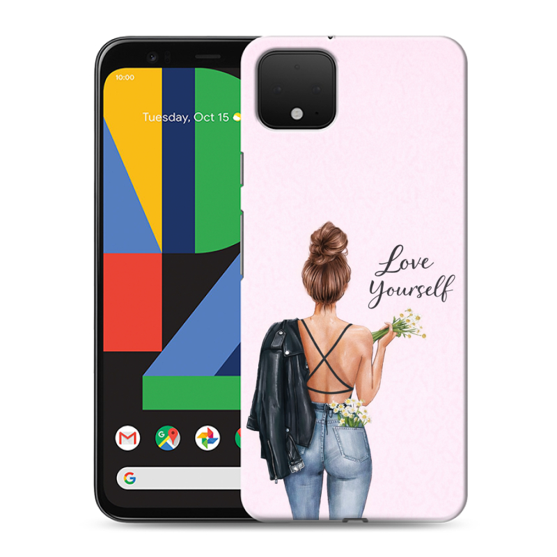 Силиконовый чехол на Google Pixel 4 XL с принтом женский Силиконовый чехол на Google Pixel 4 XL с принтом женский