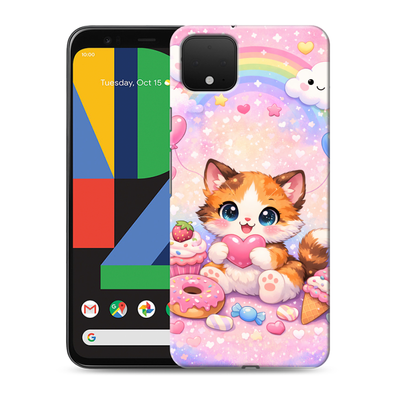 Силиконовый чехол на Google Pixel 4 XL с принтом для девочек Силиконовый чехол на Google Pixel 4 XL с принтом для девочек