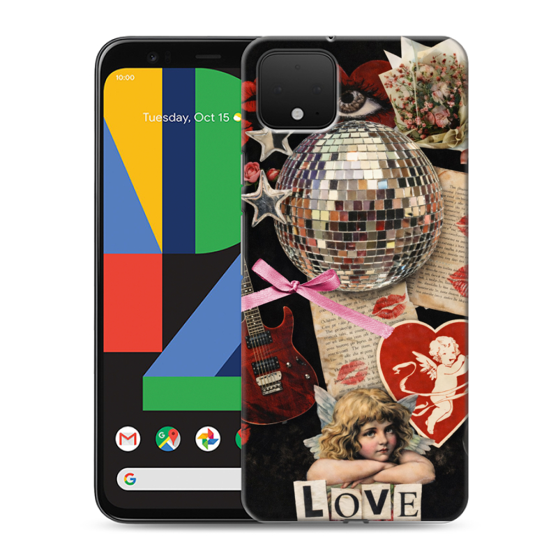 Силиконовый чехол на Google Pixel 4 XL с принтом для девочек Силиконовый чехол на Google Pixel 4 XL с принтом для девочек