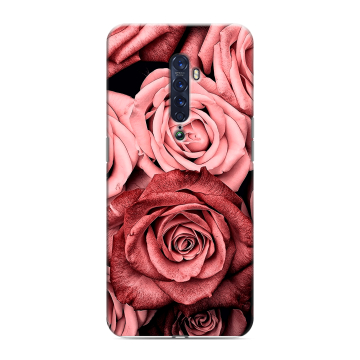 Силиконовый чехол на OPPO Reno2 с принтом Цветы розы Силиконовый чехол на OPPO Reno2 с принтом Цветы розы
