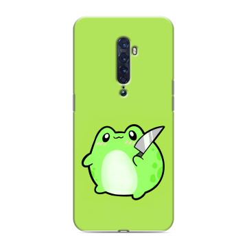 Силиконовый чехол на OPPO Reno2 с принтом Лягушенок Силиконовый чехол на OPPO Reno2 с принтом Лягушенок