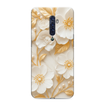 Силиконовый чехол на OPPO Reno2 с принтом Цветы Силиконовый чехол на OPPO Reno2 с принтом Цветы