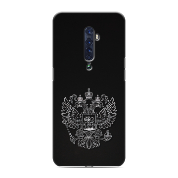Силиконовый чехол на OPPO Reno2 с принтом Герб России
