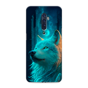 Силиконовый чехол на OPPO Reno2 с принтом бабочки саккура