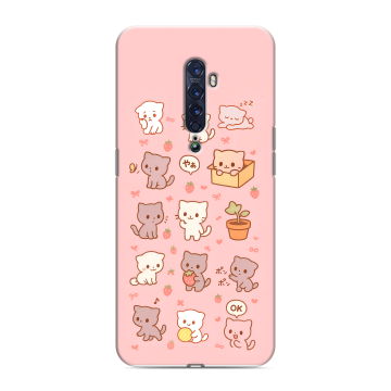 Силиконовый чехол на OPPO Reno2 с принтом Hello Kitty Хелоу Кити
