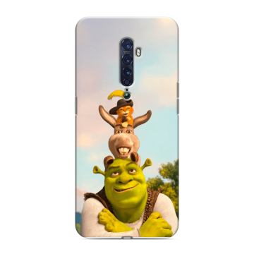 Силиконовый чехол на OPPO Reno2 с принтом Шрек Shrek