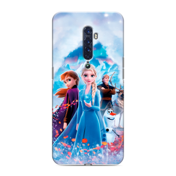Силиконовый чехол на OPPO Reno2 с принтом Холодное сердце Frozen Силиконовый чехол на OPPO Reno2 с принтом Холодное сердце Frozen