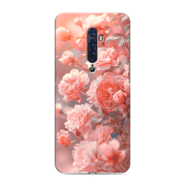 Силиконовый чехол на OPPO Reno2 с принтом Розы цветы Силиконовый чехол на OPPO Reno2 с принтом Розы цветы
