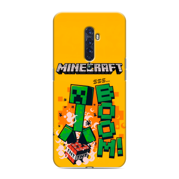 Силиконовый чехол на OPPO Reno2 с принтом Майнкрафт Minecraft Силиконовый чехол на OPPO Reno2 с принтом Майнкрафт Minecraft