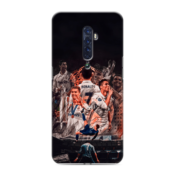 Силиконовый чехол на OPPO Reno2 с принтом Реал Роналдо Real Ronaldo