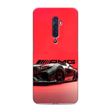 Силиконовый чехол на OPPO Reno2 с принтом Мерседес Mercedes AMG