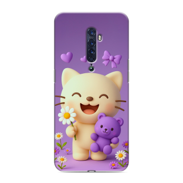 Силиконовый чехол на OPPO Reno2 с принтом для девочек Силиконовый чехол на OPPO Reno2 с принтом для девочек