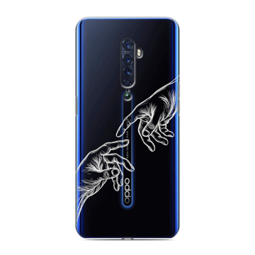 Силиконовый чехол на OPPO Reno2 с принтом Сотворение мира