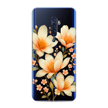 Силиконовый чехол на OPPO Reno2 с принтом Цветы