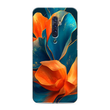 Силиконовый чехол на OPPO Reno2 с принтом Цветы