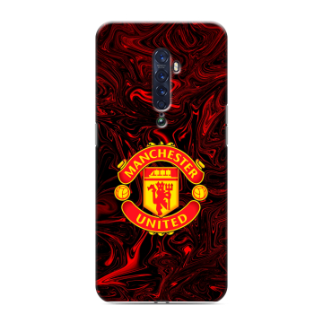 Силиконовый чехол на OPPO Reno2 с принтом Manchester United Силиконовый чехол на OPPO Reno2 с принтом Manchester United