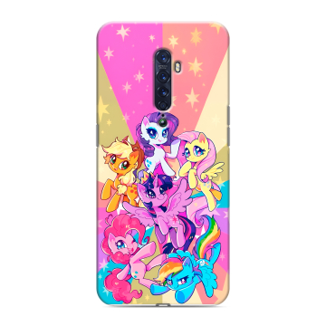 Силиконовый чехол на OPPO Reno2 с принтом My little pony Дружба чудо Силиконовый чехол на OPPO Reno2 с принтом My little pony Дружба чудо