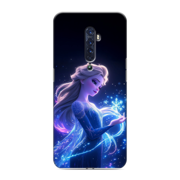 Силиконовый чехол на OPPO Reno2 с принтом Холодное сердце Frozen Силиконовый чехол на OPPO Reno2 с принтом Холодное сердце Frozen